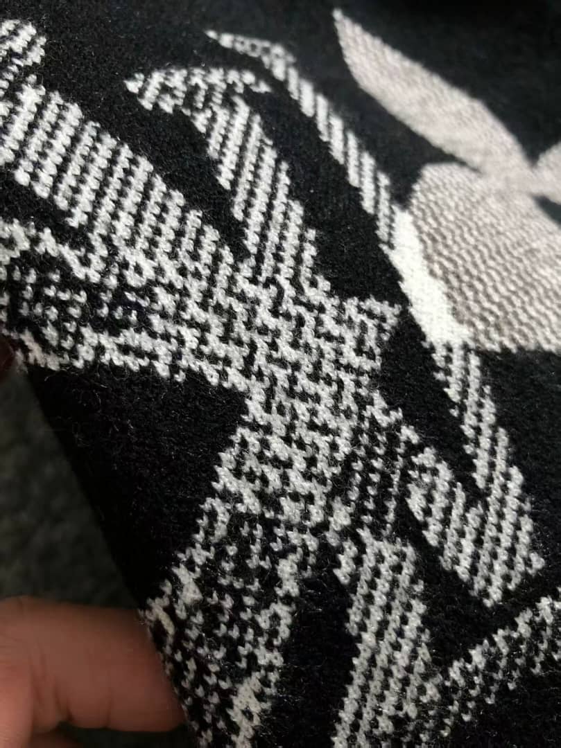 Louis Vuitton Black Oversized Monogram Graphic Knit Sweater