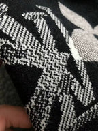 Louis Vuitton Black Oversized Monogram Graphic Knit Sweater