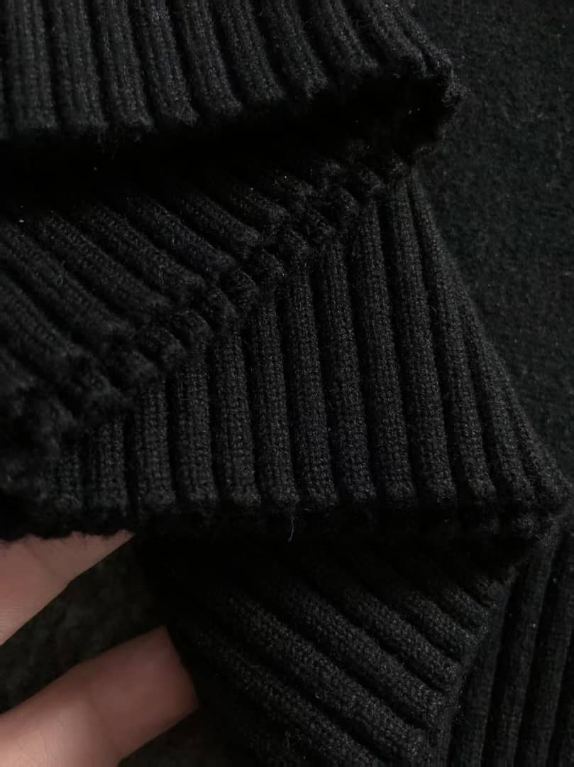 Louis Vuitton Black Oversized Monogram Graphic Knit Sweater