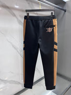 Dior Men's Black & Camel Panel Track Pants