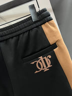 Dior Men's Black & Camel Panel Track Pants