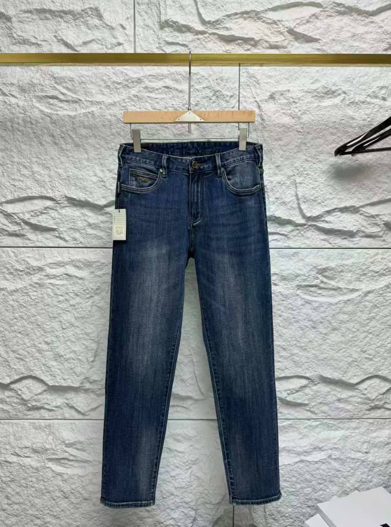 Emporio Armani - Men's Slim Tapered Dark Wash Denim Jeans