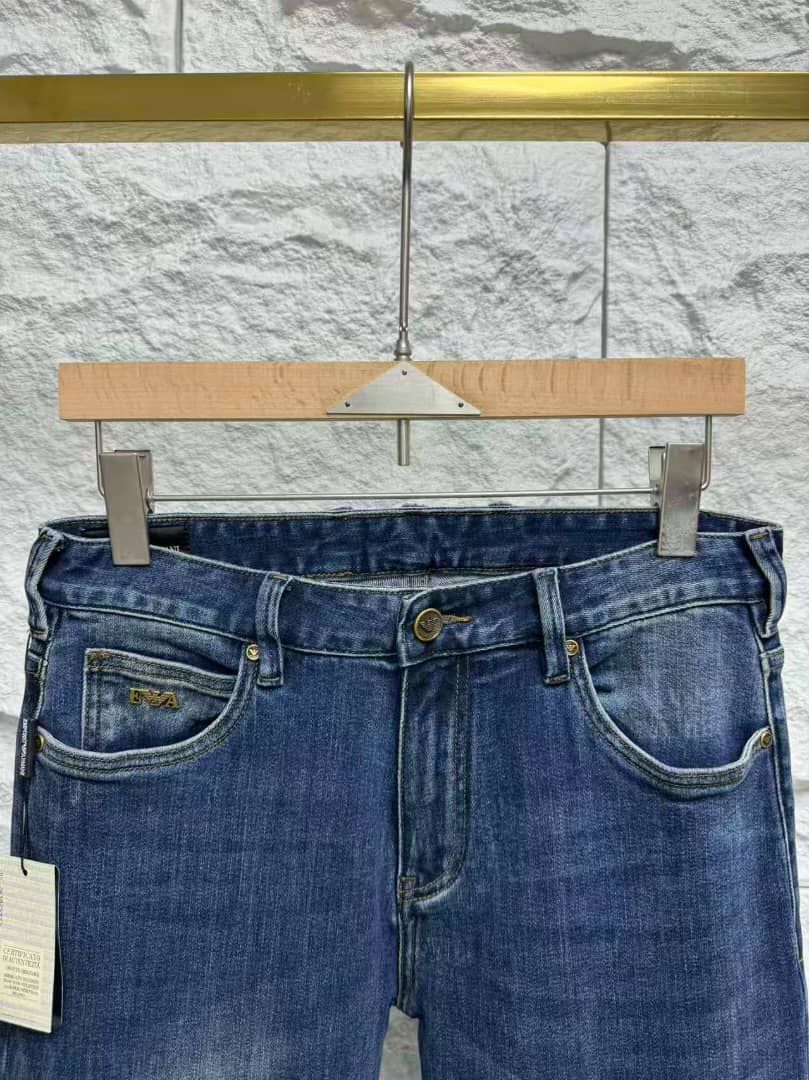 Emporio Armani - Men's Slim Tapered Dark Wash Denim Jeans