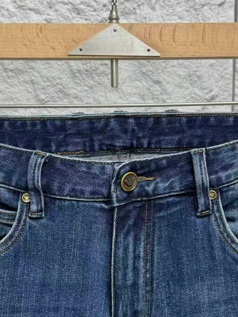 Emporio Armani - Men's Slim Tapered Dark Wash Denim Jeans