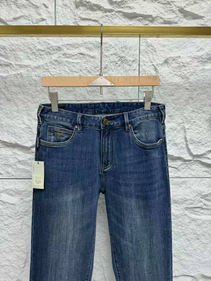 Emporio Armani - Men's Slim Tapered Dark Wash Denim Jeans
