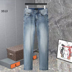 Emporio Armani - Straight-Leg Denim Light Wash Jeans