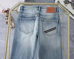 Emporio Armani - Straight-Leg Denim Light Wash Jeans