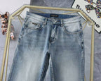 Emporio Armani - Straight-Leg Denim Light Wash Jeans