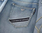 Emporio Armani - Straight-Leg Denim Light Wash Jeans