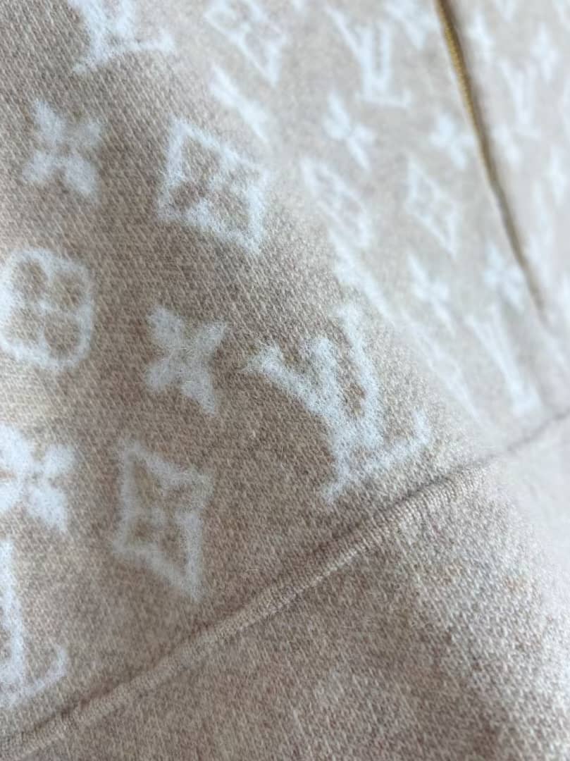 Louis Vuitton - Knit Beige Quarter-Zip