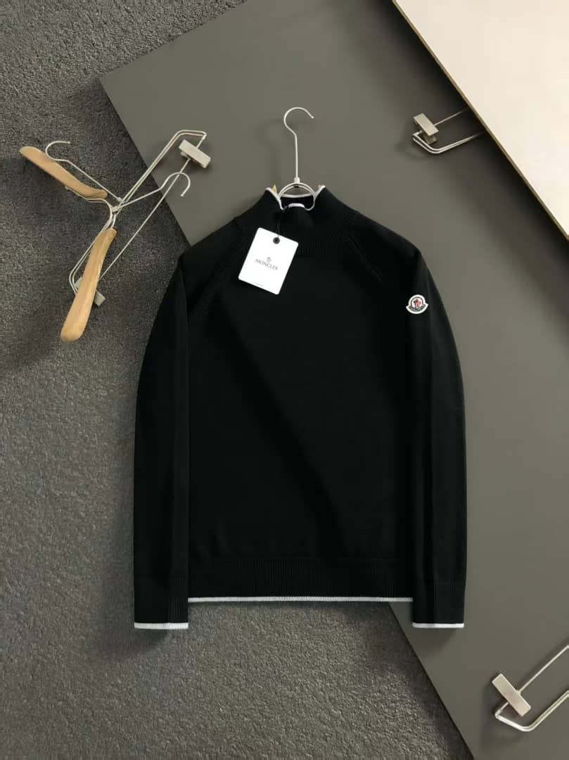 Moncler Men's Black Knit Turtleneck
