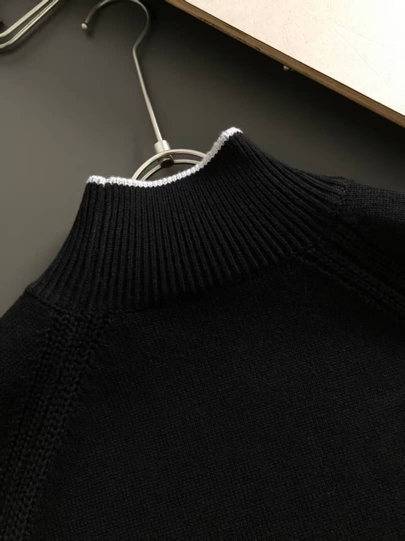 Moncler Men's Black Knit Turtleneck