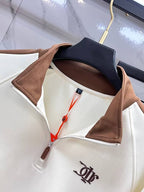 Dior - Contrast Panel Quarter-Zip Sweatshirt
