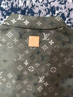 Louis Vuitton - Monogram Panelled Khaki Green Overshirt