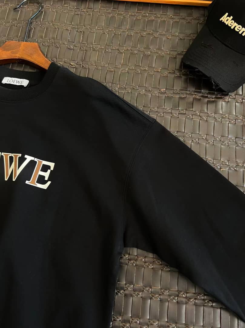 Loewe - Graphic Anagram Logo Black Sweatshirt