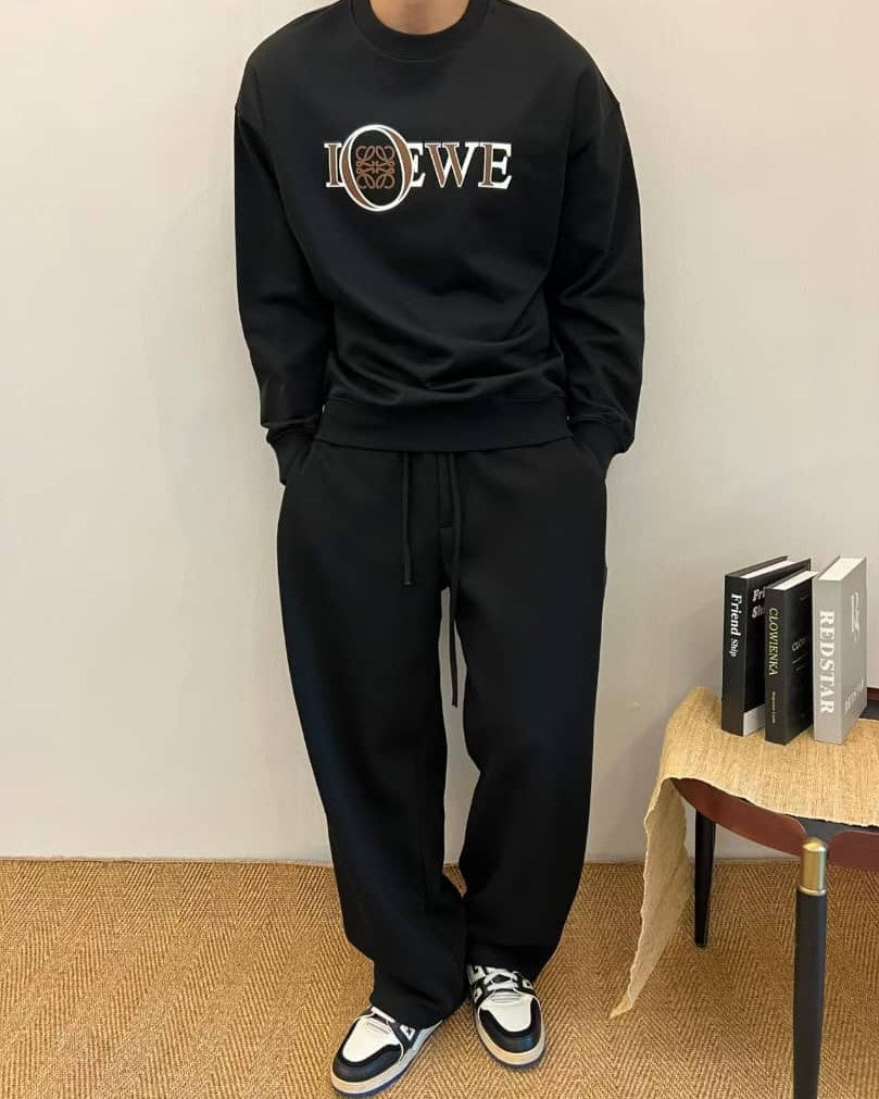Loewe - Graphic Anagram Logo Black Sweatshirt