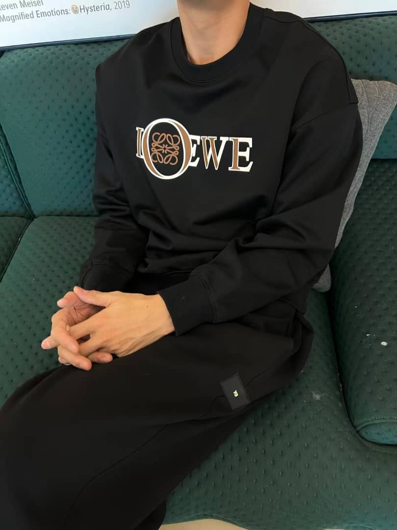 Loewe - Graphic Anagram Logo Black Sweatshirt