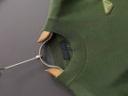 Prada - Green Fine-Knit Sweater with Contrast Elbow Patches