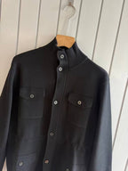 The Sartorial Knit Field Jacket in Noir Cashmere Blend