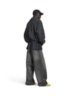 Louis Vuitton - Coated Charcoal Wide-Leg Denim Jeans