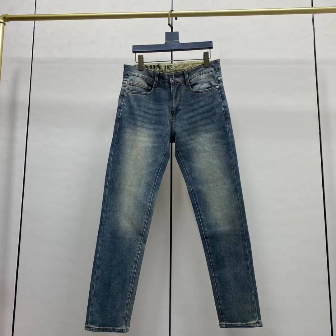 Prada - Vintage Wash Slim-Fit Denim Jeans