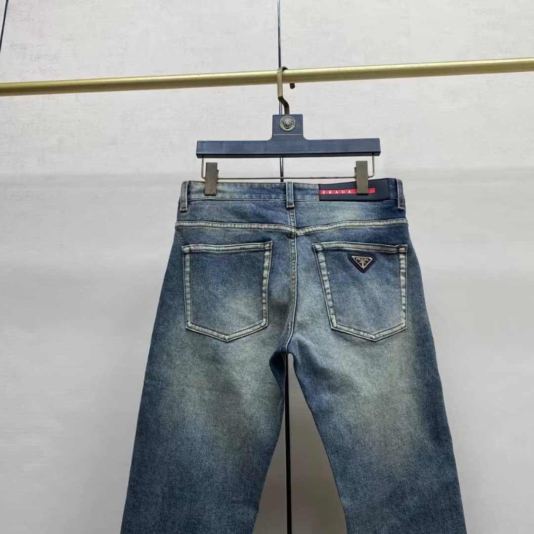 Prada - Vintage Wash Slim-Fit Denim Jeans
