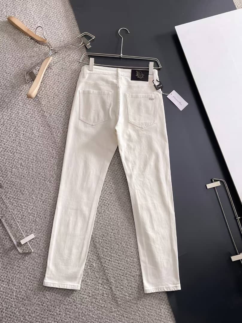 Christian Dior - White Slim-Fit Denim Jeans