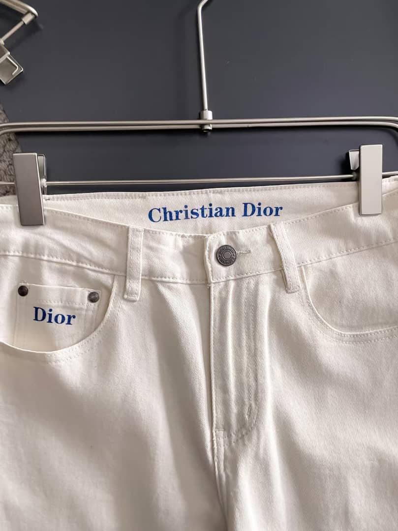 Christian Dior - White Slim-Fit Denim Jeans