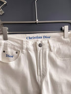 Christian Dior - White Slim-Fit Denim Jeans