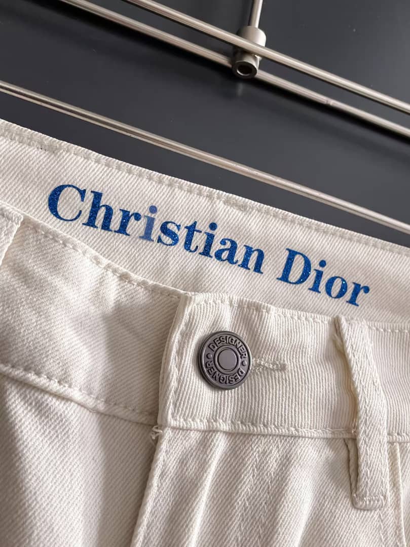 Christian Dior - White Slim-Fit Denim Jeans