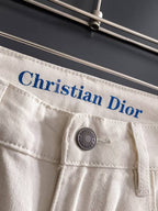 Christian Dior - White Slim-Fit Denim Jeans
