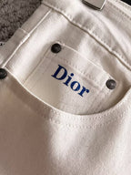 Christian Dior - White Slim-Fit Denim Jeans