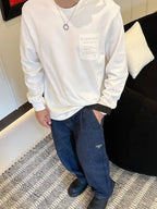 Burberry - Relaxed Fit White Sweater