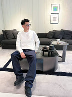 Burberry - Relaxed Fit White Sweater