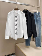 Mastermind Japan White Skull & Crossbones Placket Button-Up Shirt