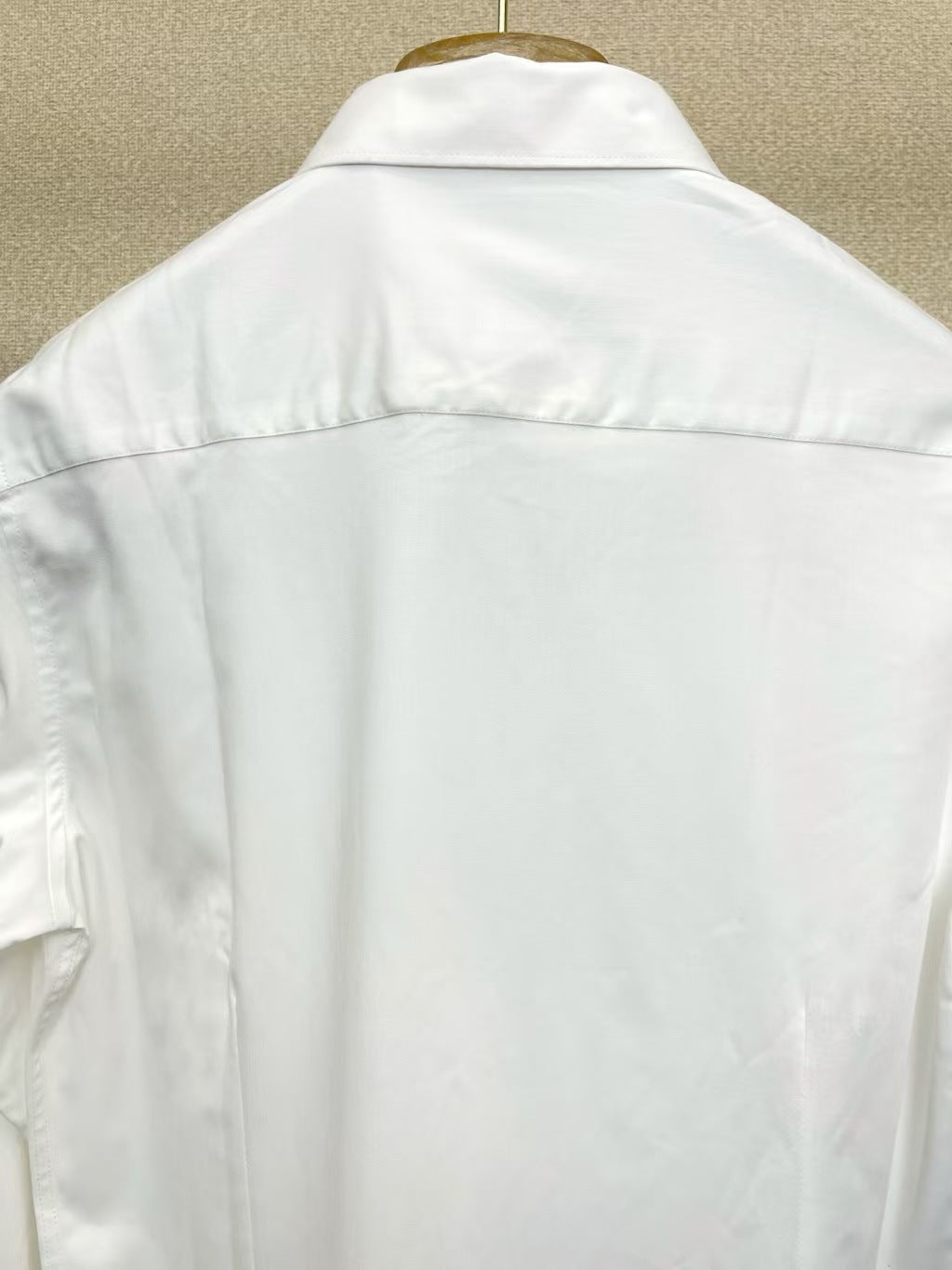 Balmain Paris - White Cotton Shirt with Black Signature Script Logo