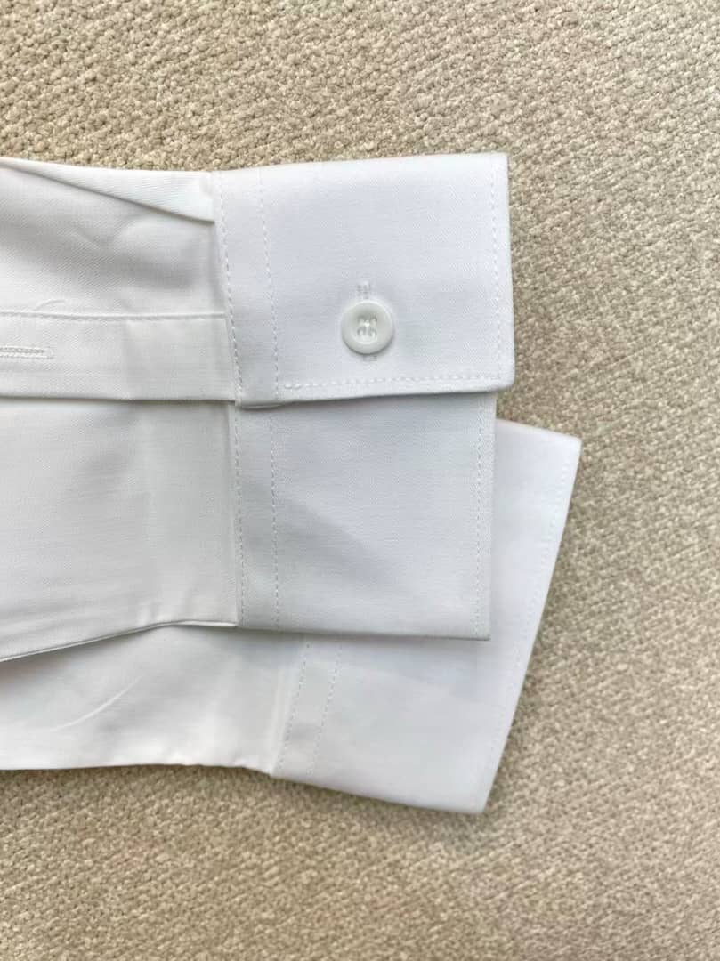 Balmain Paris - White Cotton Shirt with Black Signature Script Logo
