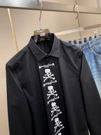 Mastermind  Skull Logo Placket Black Shirt