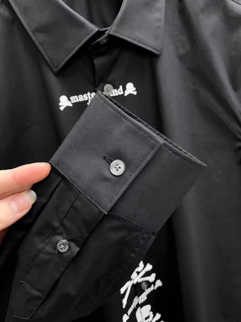 Mastermind  Skull Logo Placket Black Shirt