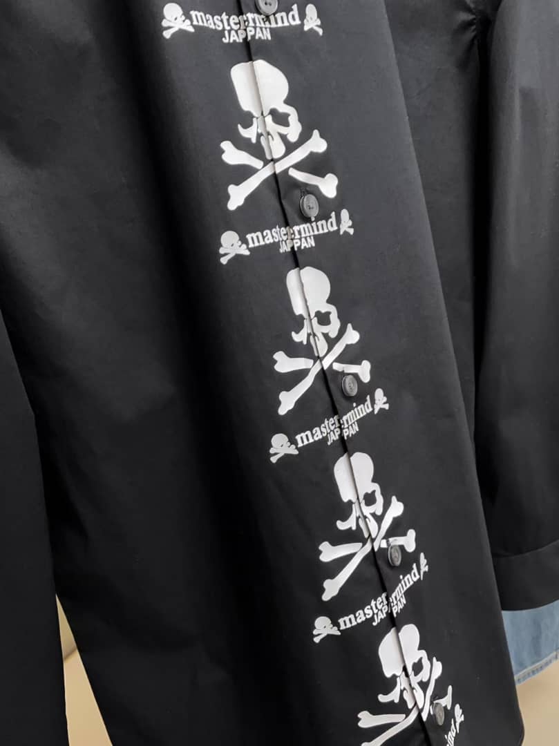 Mastermind  Skull Logo Placket Black Shirt