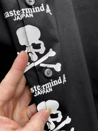 Mastermind  Skull Logo Placket Black Shirt