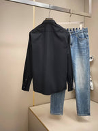 Mastermind  Skull Logo Placket Black Shirt