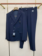 Dolce & Gabbana - Men's Navy Double-Breasted Suit