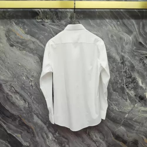 Moncler - Men's White Cotton Poplin Shirt with Logo Patches