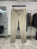 Zegna Tailored Slim-Fit Trousers in Beige