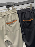 Zegna Tailored Slim-Fit Trousers in Beige