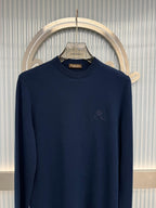 Loro Piana Fine-Gauge Cashmere Crewneck Sweater - Dark Navy