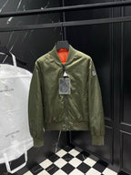 Moncler - Double Face Bomber Jacket – Olive Green & Orange