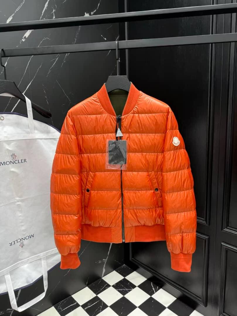 Moncler - Double Face Bomber Jacket – Olive Green & Orange