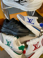 Louis Vuitton - Run Away Sneaker | White & Emerald Green